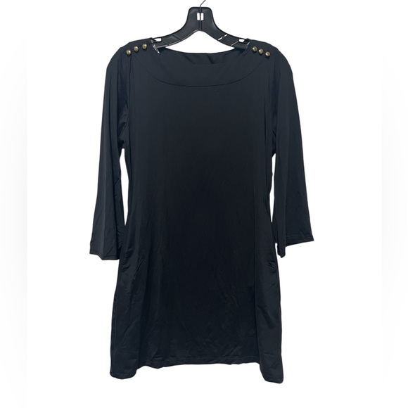 NWT   la blanca    coverup tunic  boatneck in black  size XS - Picture 3 of 6